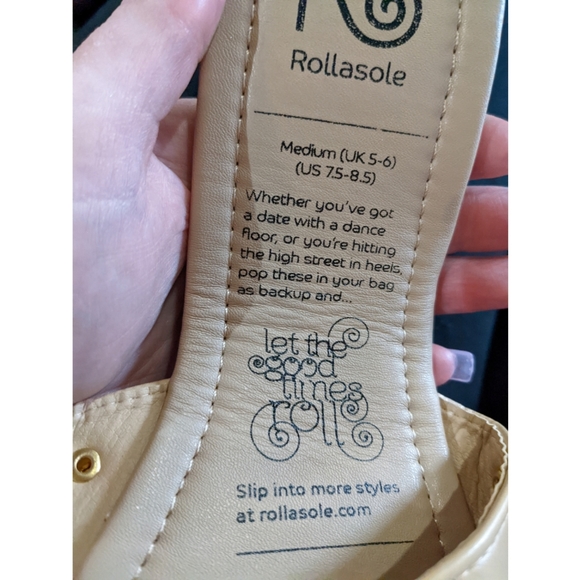 Nude stud Rollasole flats - Picture 5 of 6